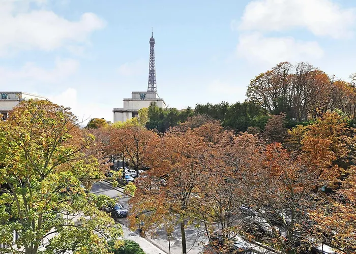 Chic 2br-6p - Trocadero-eiffel Tower פריז
